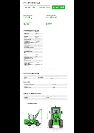 Wheel Loaders Avant Tecno Avant 760i