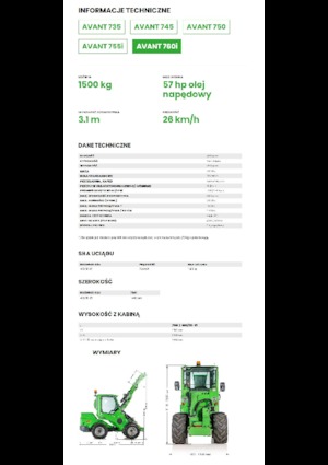 Wheel Loaders Avant Tecno Avant 760i