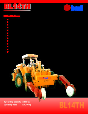 Wheel Loaders Beml BL14TH