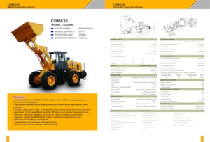 Wheel Loaders Lonking CDM835