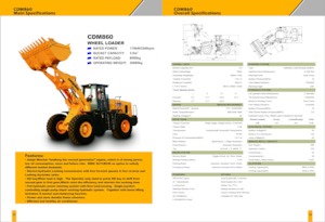Wheel Loaders Lonking CDM860