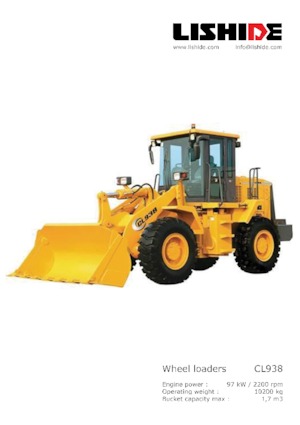 Wheel Loaders Lishide CL938-2