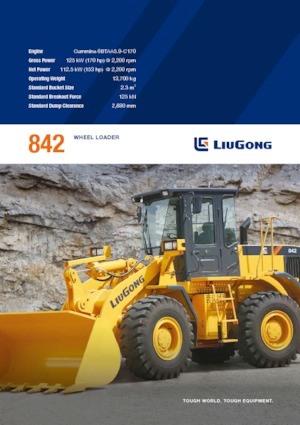 Tekerlekli yükleyiciler Liugong 842 