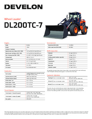 Wheel Loaders Develon DL200TC-7