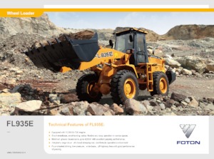 Tekerlekli yükleyiciler Foton Lovol FL935E-II