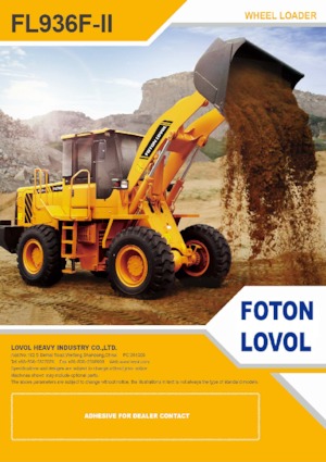 Tekerlekli yükleyiciler Foton Lovol FL936F-II