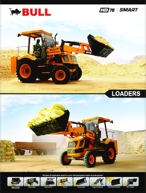 Tekerlekli yükleyiciler Bull HD76