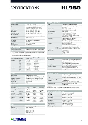 Tekerlekli yükleyiciler Hyundai HL980XT