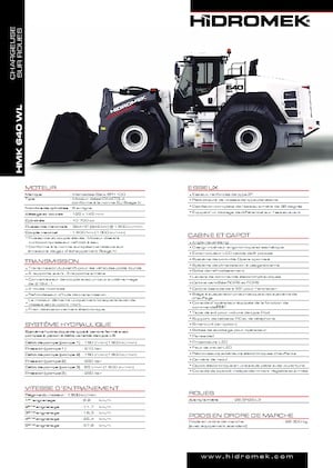 Tekerlekli yükleyiciler Hidromek HMK 640 WL