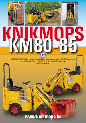 Tekerlekli yükleyiciler Gebr. Geens KM80