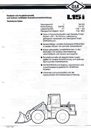 Wheel Loaders O&K L 15 i