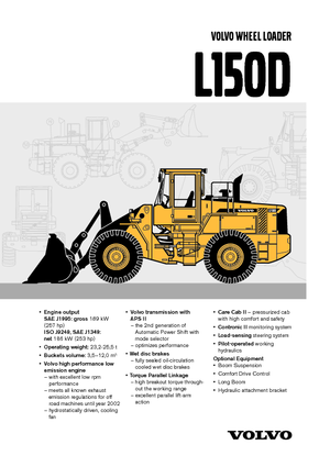 Wheel Loaders Volvo L150D