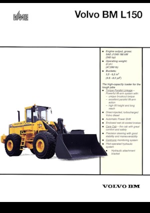 Tekerlekli yükleyiciler Volvo L 150