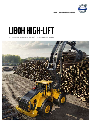 Wheel Loaders Volvo L180H High-Lift