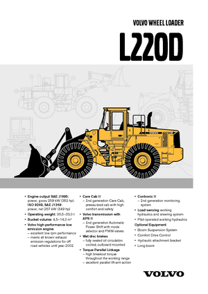 Wheel Loaders Volvo L220D