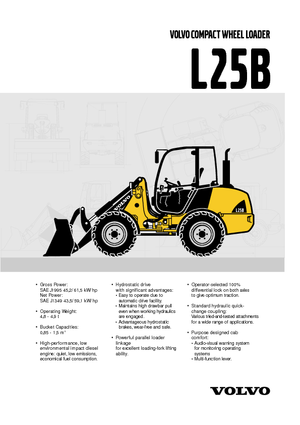 Wheel Loaders Volvo L25B