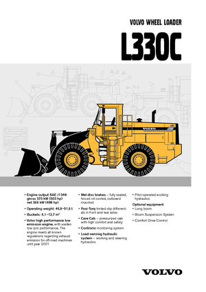 Tekerlekli yükleyiciler Volvo L 330 C