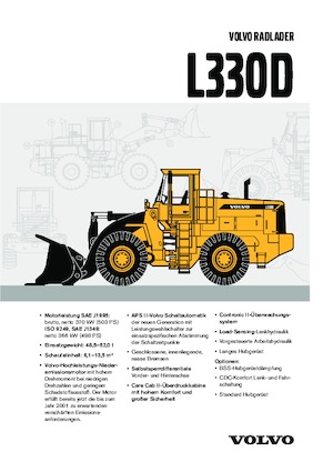 Tekerlekli yükleyiciler Volvo L 330 D-LB