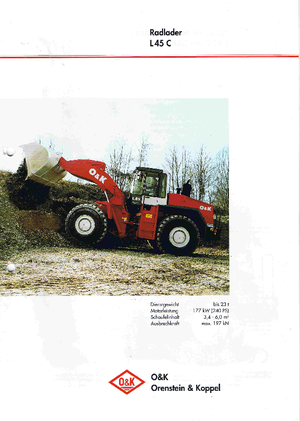 Tekerlekli yükleyiciler O&K L 45 C