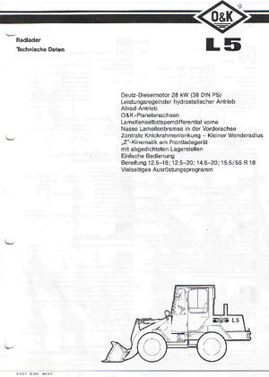 Wheel Loaders O&K L 5 E