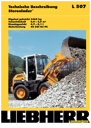 Tekerlekli yükleyiciler Liebherr L 507 P-Stereo
