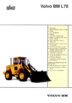 Tekerlekli yükleyiciler Volvo L 70