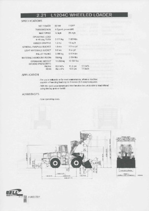 Wheel Loaders Bell L1204C