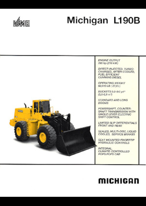 Wheel Loaders Michigan L190B