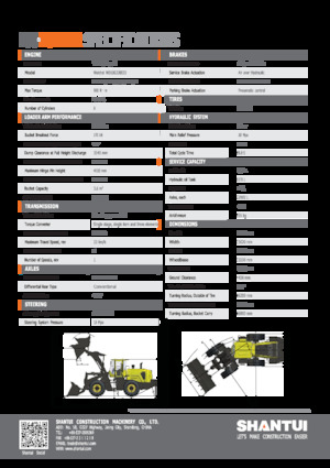 Wheel Loaders Shantui L55-B5 HMAX