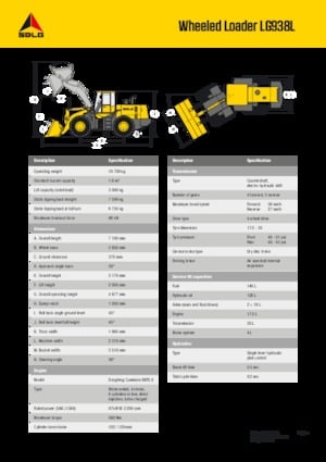 Tekerlekli yükleyiciler SDLG LG938L