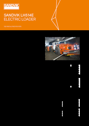 Electric Wheel Loaders Sandvik LH514E