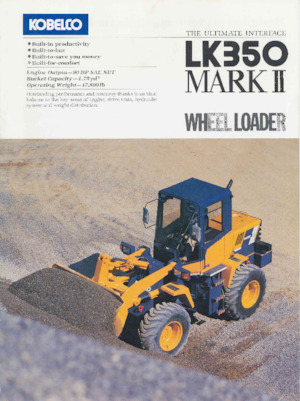 Tekerlekli yükleyiciler Kobelco LK350