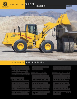 Wheel Loaders New Holland LW190