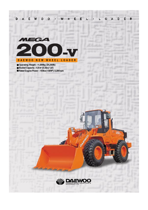 Tekerlekli yükleyiciler Doosan Mega 200 V