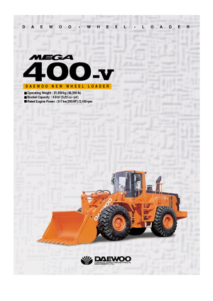 Tekerlekli yükleyiciler Doosan Mega 400 V
