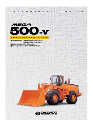 Wheel Loaders Doosan Mega 500 V