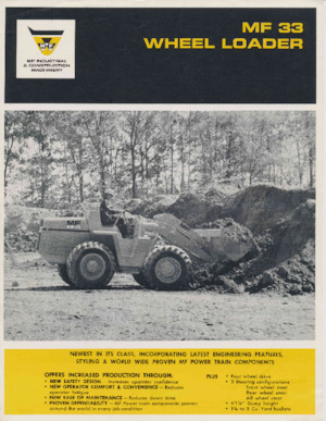 Tekerlekli yükleyiciler Massey Ferguson MF 33