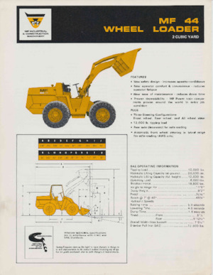 Tekerlekli yükleyiciler Massey Ferguson MF 44