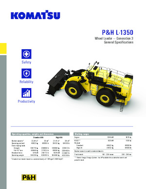 Wheel Loaders Komatsu P&H L-1350