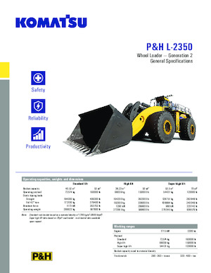 Wheel Loaders Komatsu P&H L-2350