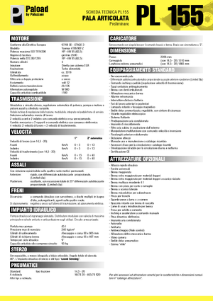 Tekerlekli yükleyiciler Palazzani PL 155 XL