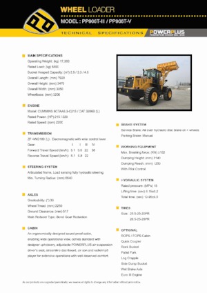 Wheel Loaders PowerPlus PP968T-V