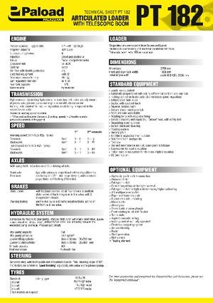 Wheel Loaders Palazzani PT 182