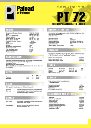 Wheel Loaders Palazzani PT 72