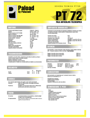 Wheel Loaders Palazzani PT 72