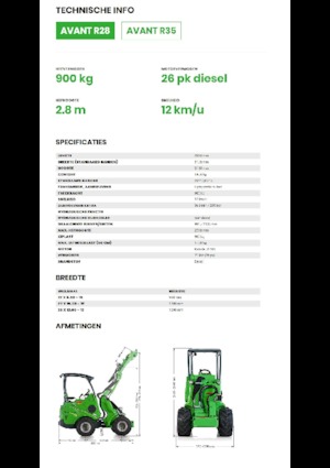 Wheel Loaders Avant Tecno R 28