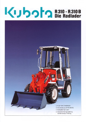 Tekerlekli yükleyiciler Kubota R310 B