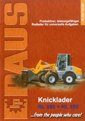 Tekerlekli yükleyiciler Paus RL 855