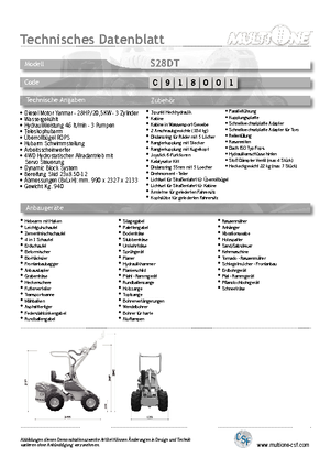 Tekerlekli yükleyiciler Multione S 28 DT
