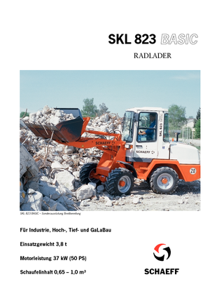 Tekerlekli yükleyiciler Terex-Schaeff SKL 823 Basic